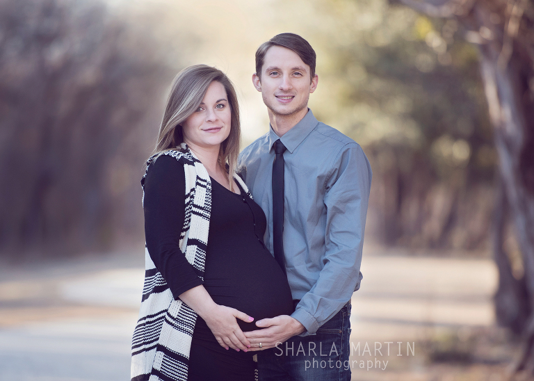 beautiful couple pregnant with twins